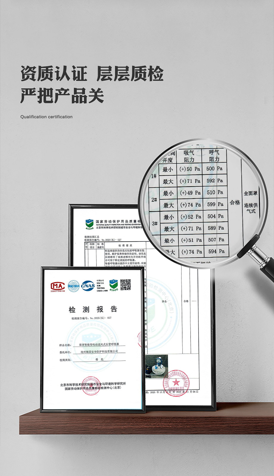 海固HG-DHZK20AH6.0A彩屏智能型 全面罩 双人电动送风式长管呼吸器
