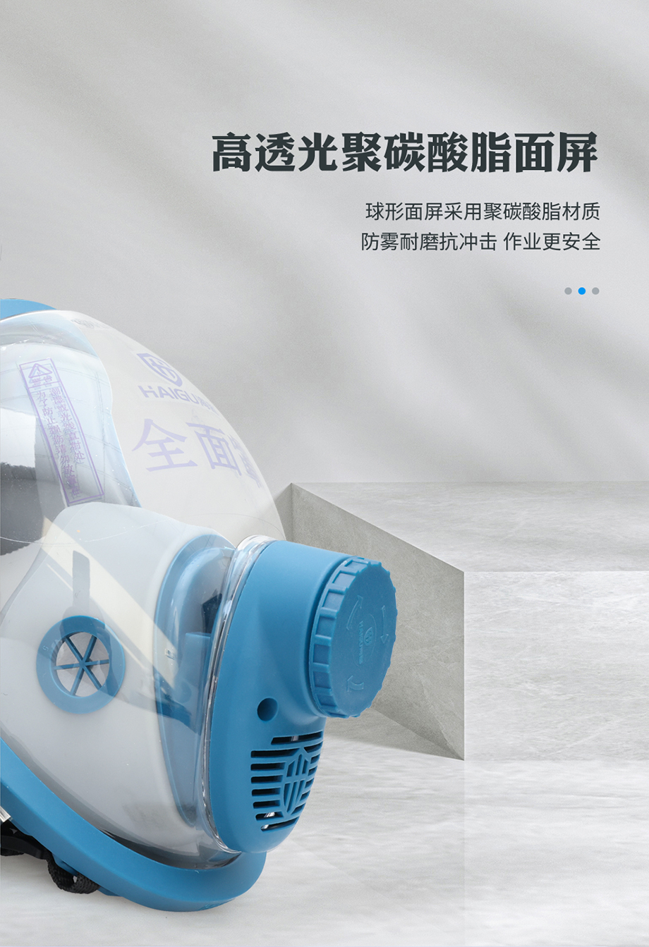 海固HG-DHZK20AH6.0A彩屏智能型 全面罩 双人电动送风式长管呼吸器